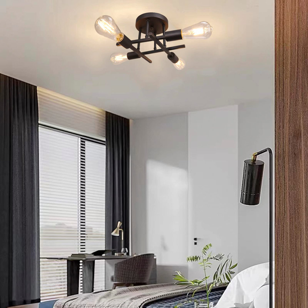 Gulzaar 4-Light 55cm Semi Flush Mount