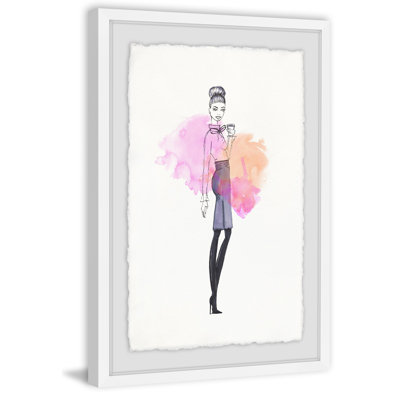 «Splash of Coffee» par Alison B Illustration - impression encadrée