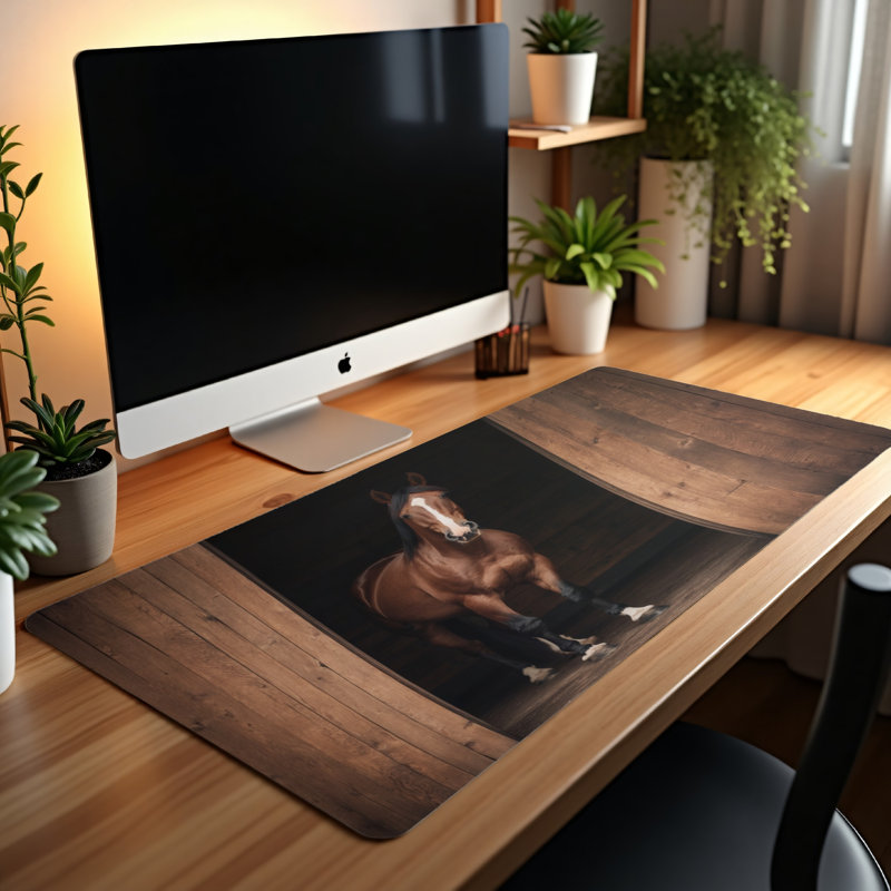 Polyester Desk Pad, 14.4x12.1
