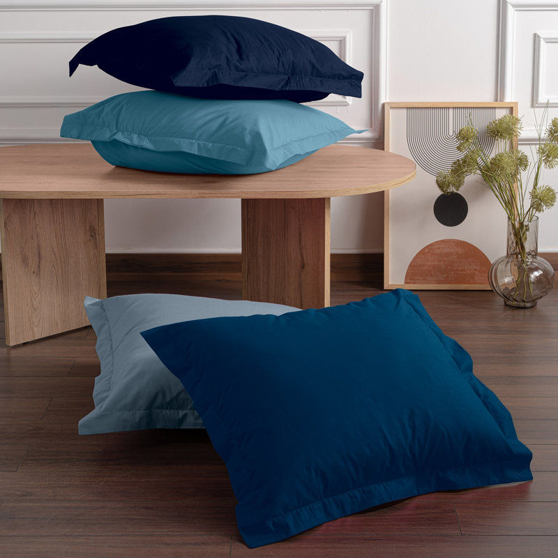 Ensemble de taie d'oreiller (2 pièces) (UE) (IT), Bleu foncé