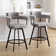 Rabassa Swivel 26" Linen Counter Stool