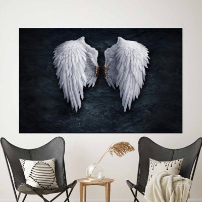 «Banksy Angel Wings», impression sur toile abstraite, œuvre d'art plate, 1P