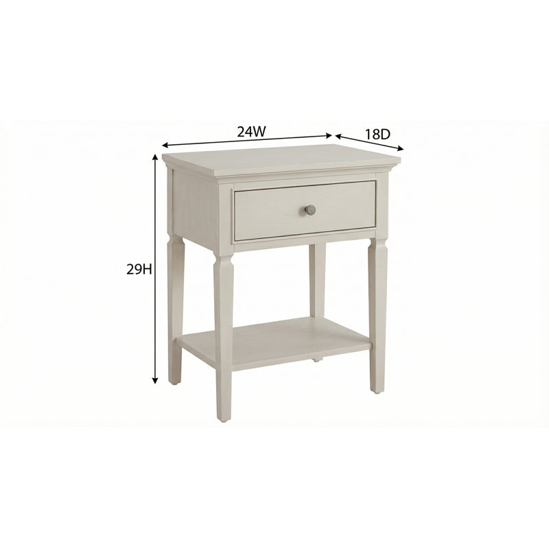 Birchaven 1 Drawer Nightstand, Willow