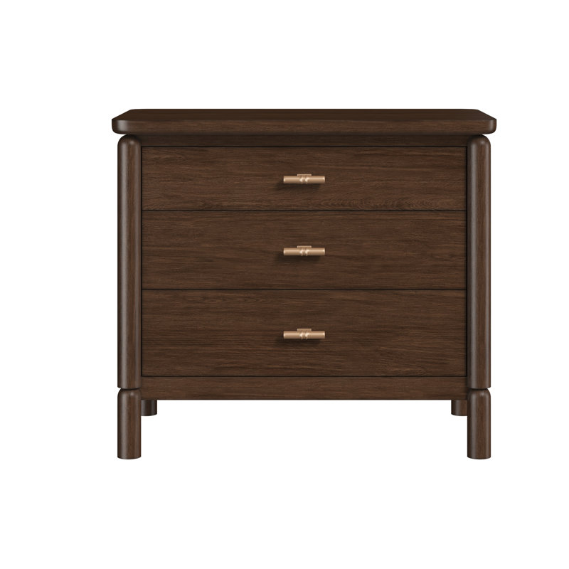 Verge 3 Drawer Nightstand