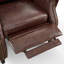 Fauteuil inclinable 32,7 po en cuir fleur classique et confortable avec garniture cloutée-71339413