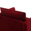Fauteuil d'appoint, fauteuil simple en velours avec 1 coussin et pieds en métal