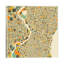 Abstract City Map Of Philadelphia by Jazzberry Blue - Wrapped Canvas Print-42154049
