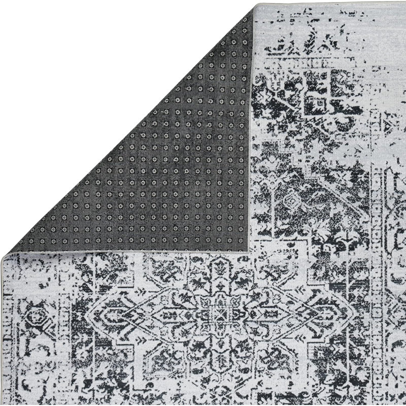 Tapis Jasin avec envers antidérapant, Rectangle 5 pi 4 po x 8 pi