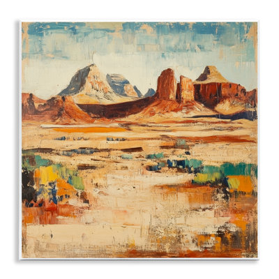 Wild West Desert Impression, plaque murale par Petal Prints Design