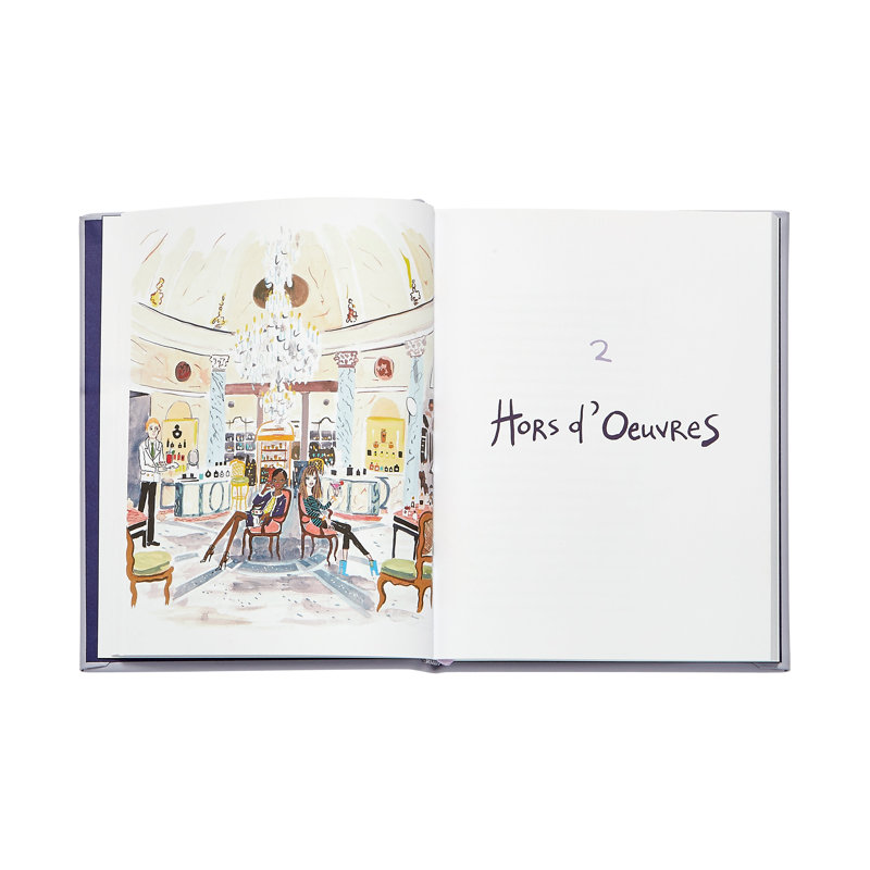 Graphic Image The Bergdorf Goodman Cookbook,Coffee Table Book, Leather, Lilac