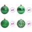 Artificial Christmas Tree with Stand Green PVC and Metal-1148284021
