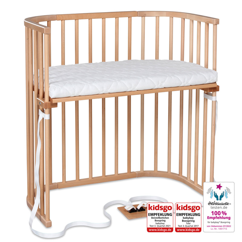babybay Boxspring co-sleeper, Natural varnish