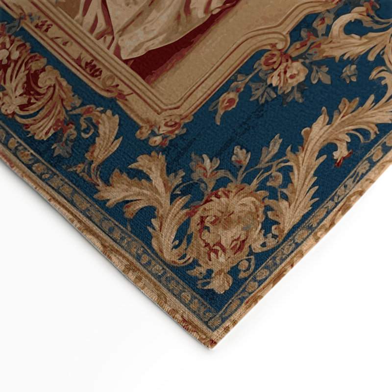 Tapis beige français d'intérieur et d'extérieur, Rectangle 9 pi x 12 pi