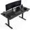 Bureau électrique à 2 positions à hauteur réglable, bureau de jeu pour bureau personnel