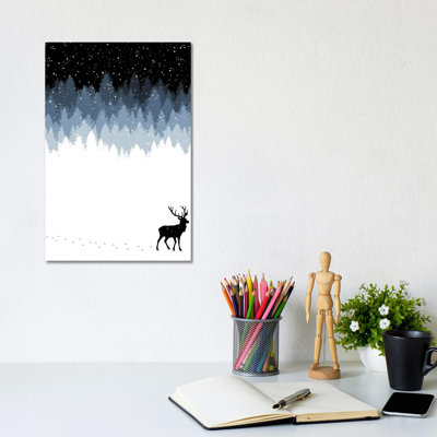 Winter Night 1 Piece Wrapped Canvas Painting