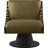 Quinton Vegan Leather Swivel Accent Chair-90995869-90995870