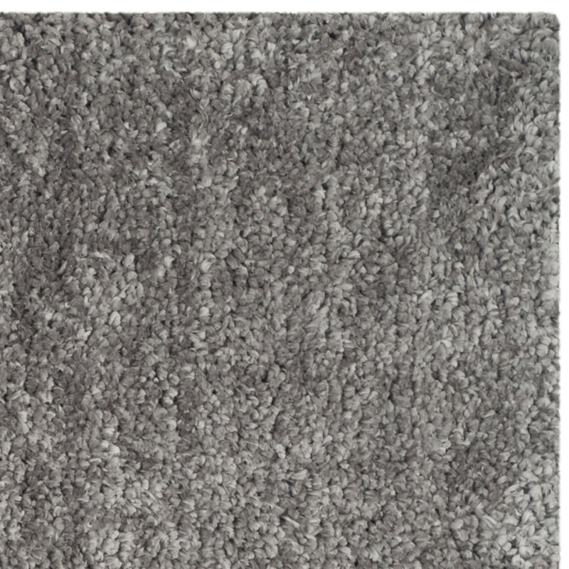 Tapis gris touffeté à la main Anacortes, Rectangle 5 pi x 8 pi