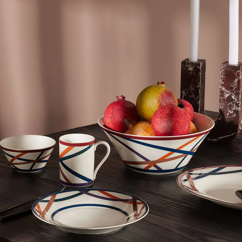 Missoni Fruit Bowls Nastri Multicolor Diam. 5", H 2.5"