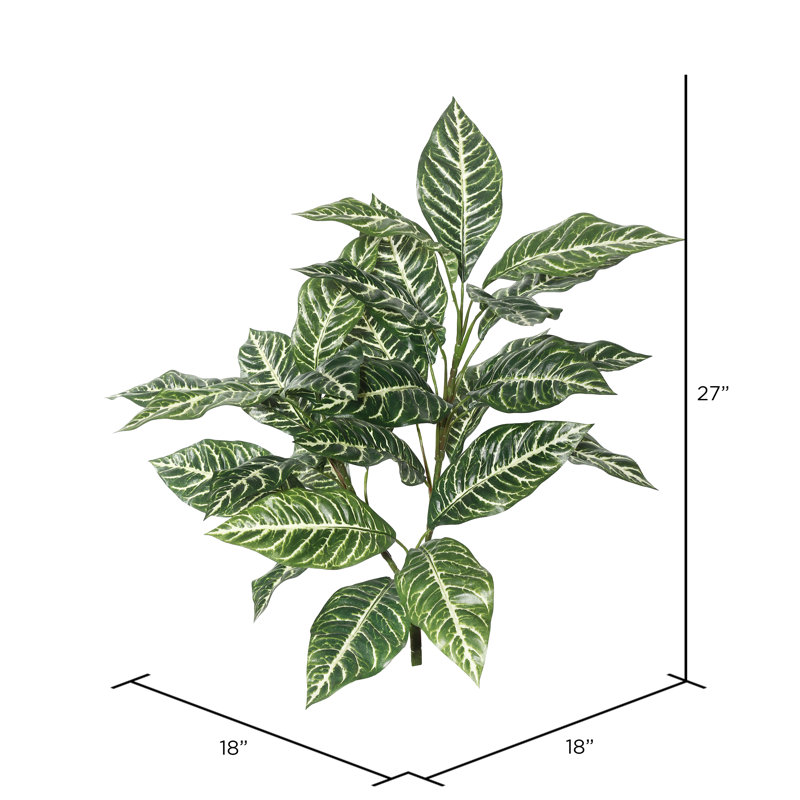 Tige de feuillage de zèbre artificiel