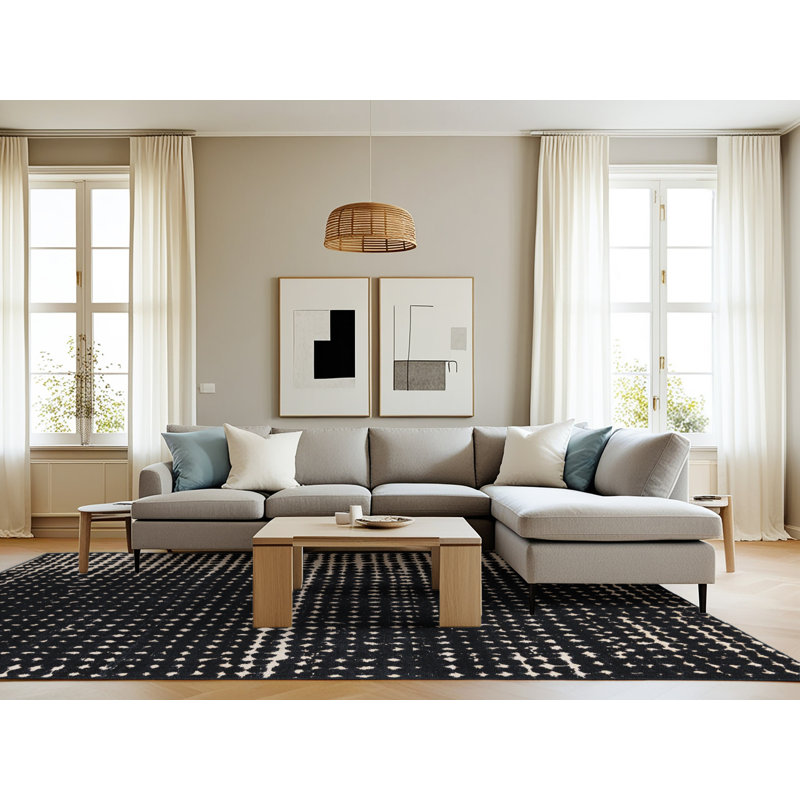 Abstract Indoor Rug, Rectangle 8' x 12'