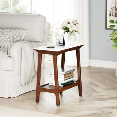 Table d'appoint de qualité avec rangement pour patio de chambre à coucher
