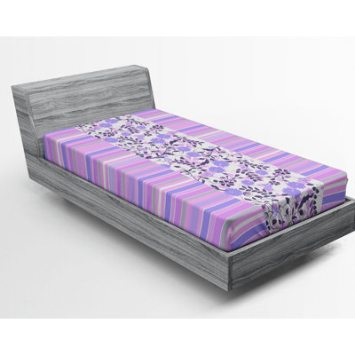 Microfiber Floral Fitted Sheet
