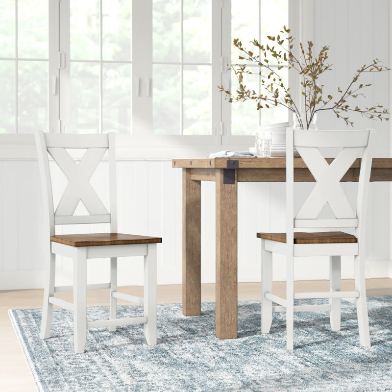 Tabouret de comptoir 24 po Octavia, Blanc
