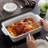 2.7 L Porcelain China Rectangular Baking Pan with Lid