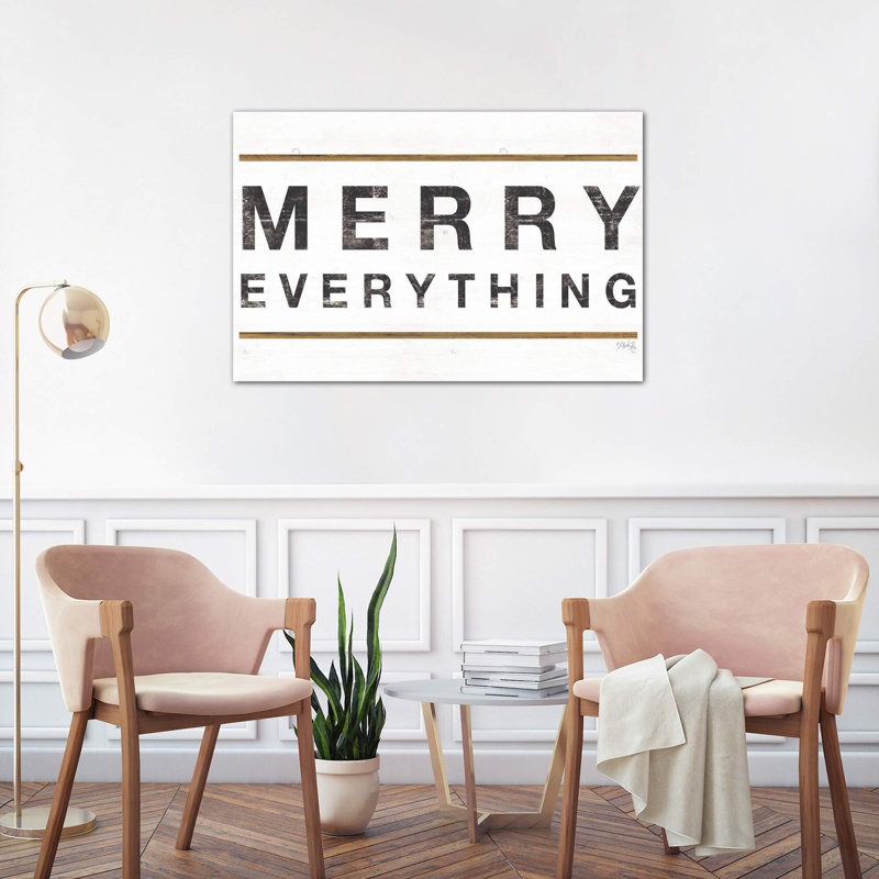 Merry Everything by Marla Rae - Wrapped Canvas Print, 66.04 cm H x 45.72 cm W x 1.91 cm D