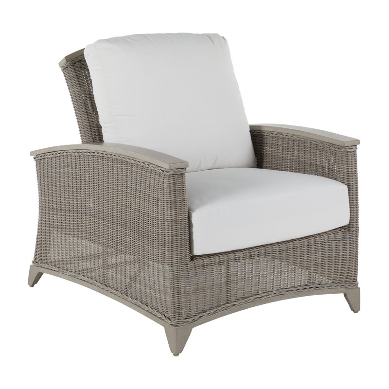 Astoria Patio Chair with Cushions, Welt, Rollo Lace InsideOut® Linen, Astoria #24 Oyster