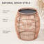 Table d'appoint Bamboo Drum