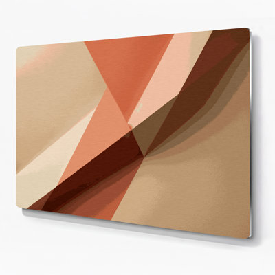 Minimalisme 28, art mural en métal brun