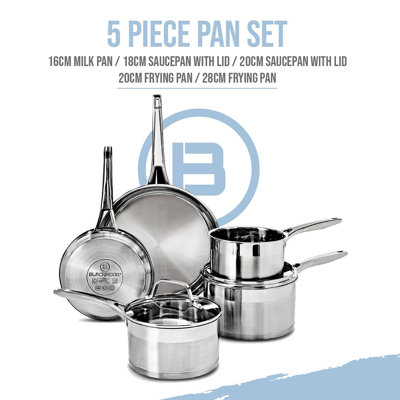 Blackmoor 5pc Pro Stainless Steel Set