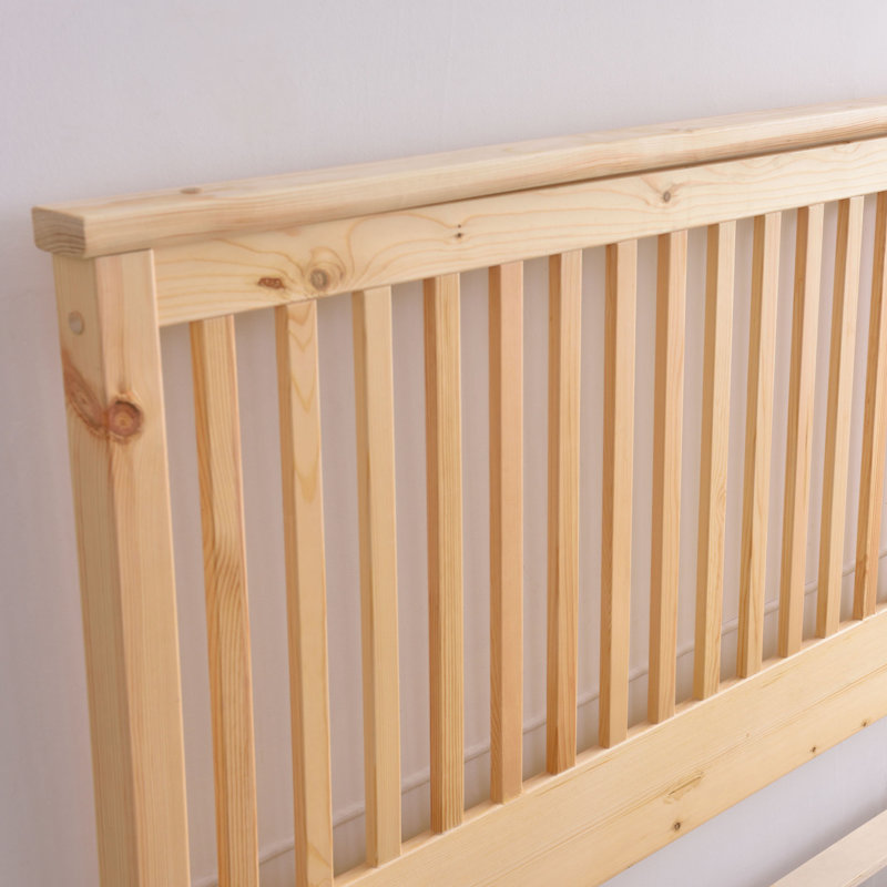 Scheller Solid Wood Platform Bed, Natural, King