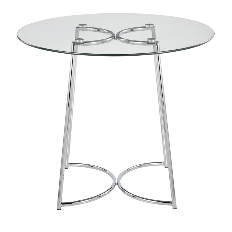 Table de salle à manger contemporaine, Argent
