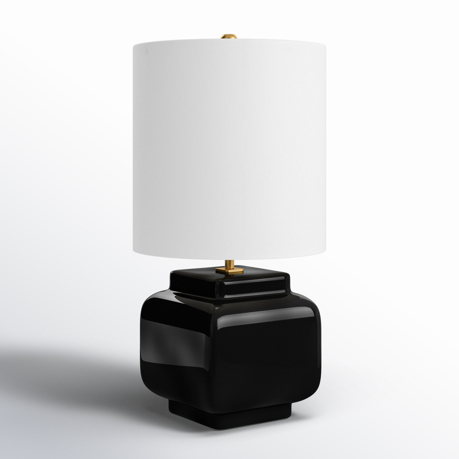 Ceramic Table Lamp, Black