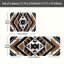 Ensemble de 2 tapis de cuisine Aztec