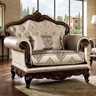 Upholstered Fabric Armchair