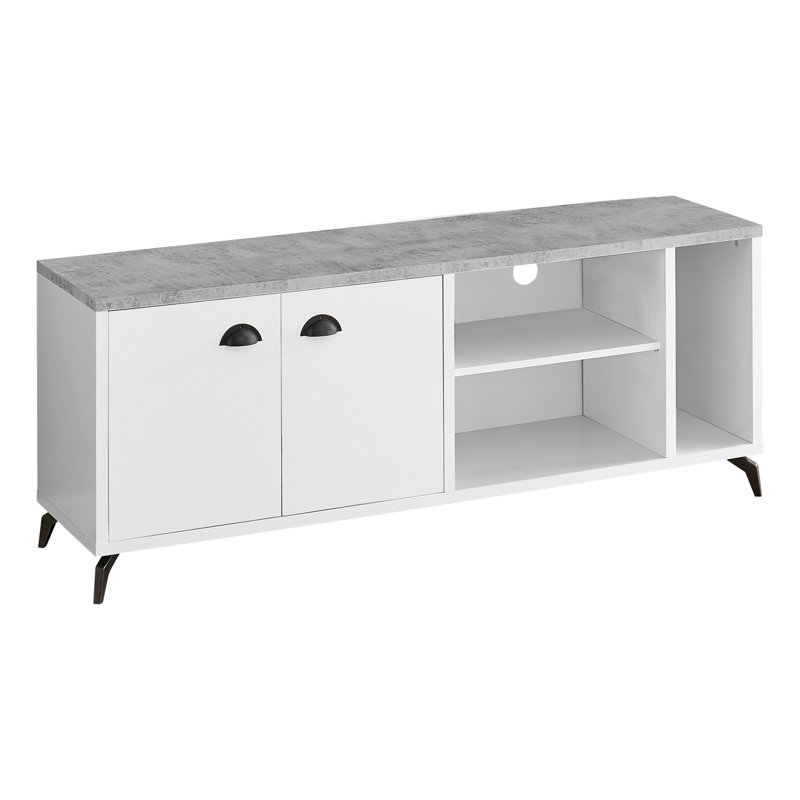Meuble télé moderne et contemporain, Blanc