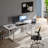 Lemarion Adjustable L-Shaped Metal Base Standing Desk with Power Outlet-440811265-440811267