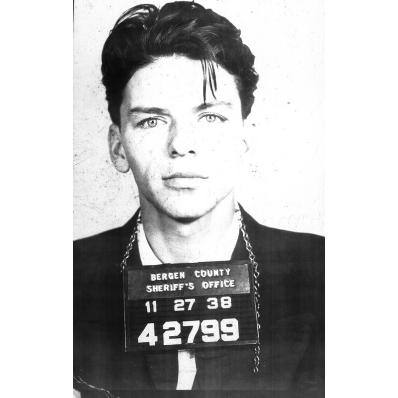 Frank Sinatra Mugshot, 40" H x 25" W