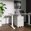 Armoire de rangement pour bureau, classeur roulant avec deux tiroirs, classeur vertical pour le bureau, classeur vertical pour le rangement