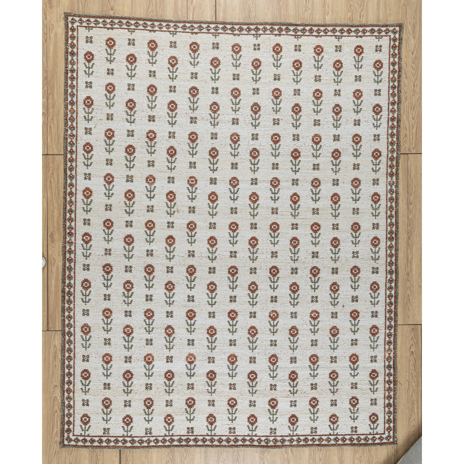 Sofia Jacquard Recycled Polyester Area Rug in Multi, Rectangle 5'6" x 8'6"