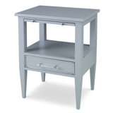 Camille 1 - Drawer Solid Wood Nightstand