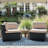 51'' Wide Wicker Patio Sofa with Cushions-1960909033