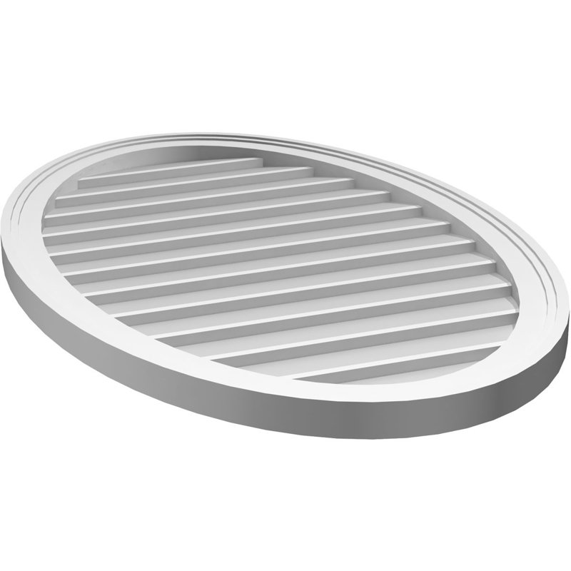 Vent à pignon vertical en uréthane non-fonctionnel, H 38 po x l 24 po x P 1,5 po