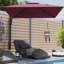 Parasol de patio en porte-à-faux avec auvent rotatif à 180 °-1634552786