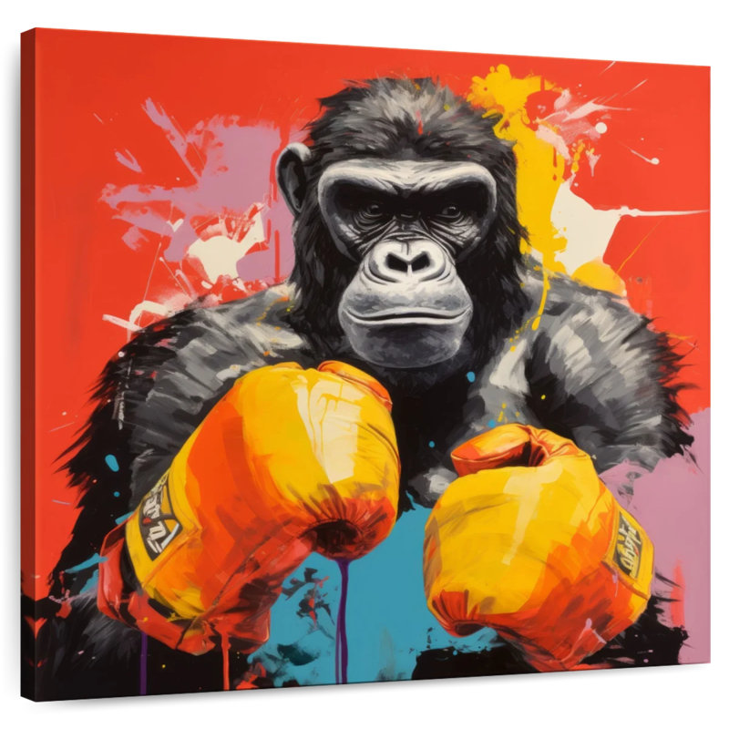Crowle Gorilla Boxing I, H 20 po x l 20 po