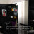 Boahaus Lily Large Makeup Vanity Desk with Wide Cabinet Mirrors, Glass Top and LED lights-692800277
