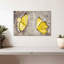Treillis feuilles d'or sur toile-73643187